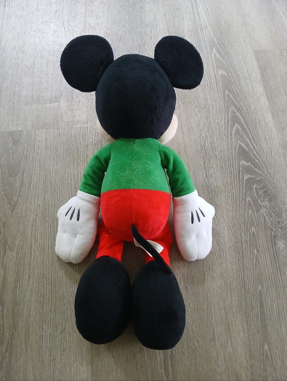 Disney Mickey Mouse Plush in Green Top and Red Pants - Picture 6 of 7